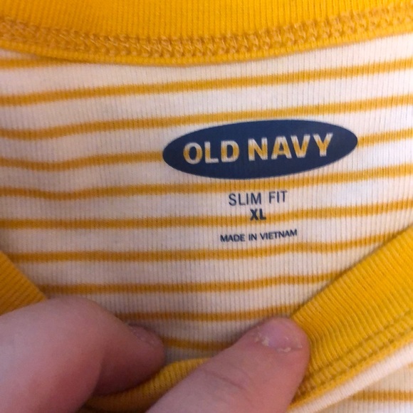 Old navy yellow and stripe t shirt - Picture 2 of 3